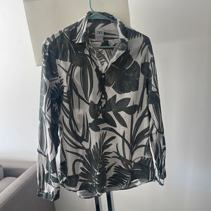 Zara long sleeve shirt summer light fabric